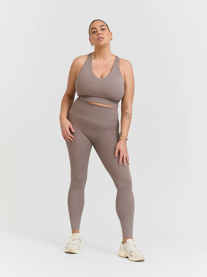 Softsculpt V-neck Cross Back Bra CLAY