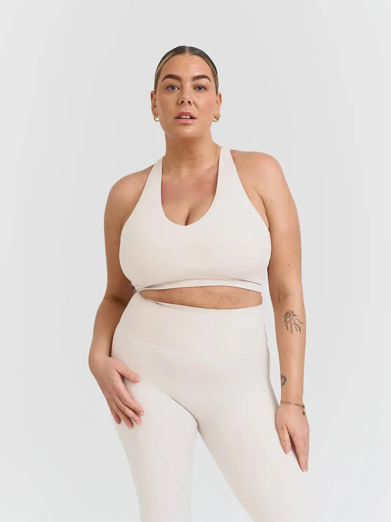 Softsculpt V-neck Cross Back Bra Sisterly Tribe BEBE Concept 