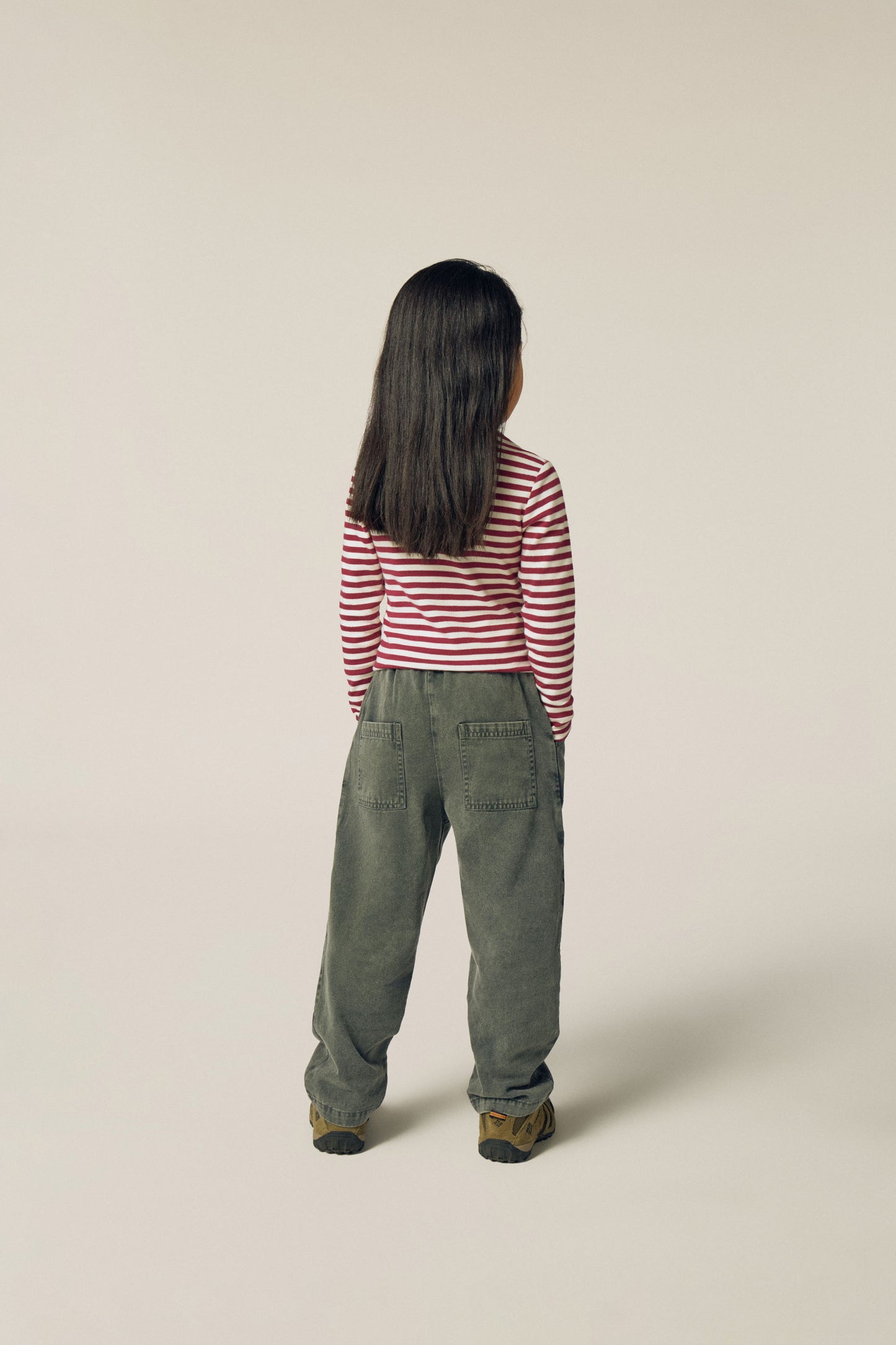 Burgundy Stripes Turtle Neck Tshirt
