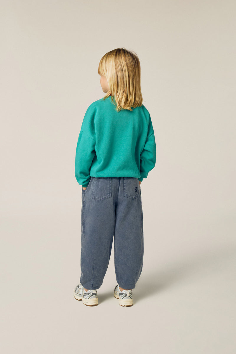Smiling Face Green Sweatshirt
