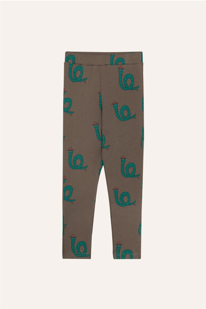 Snakes Brown Leggings BROWN