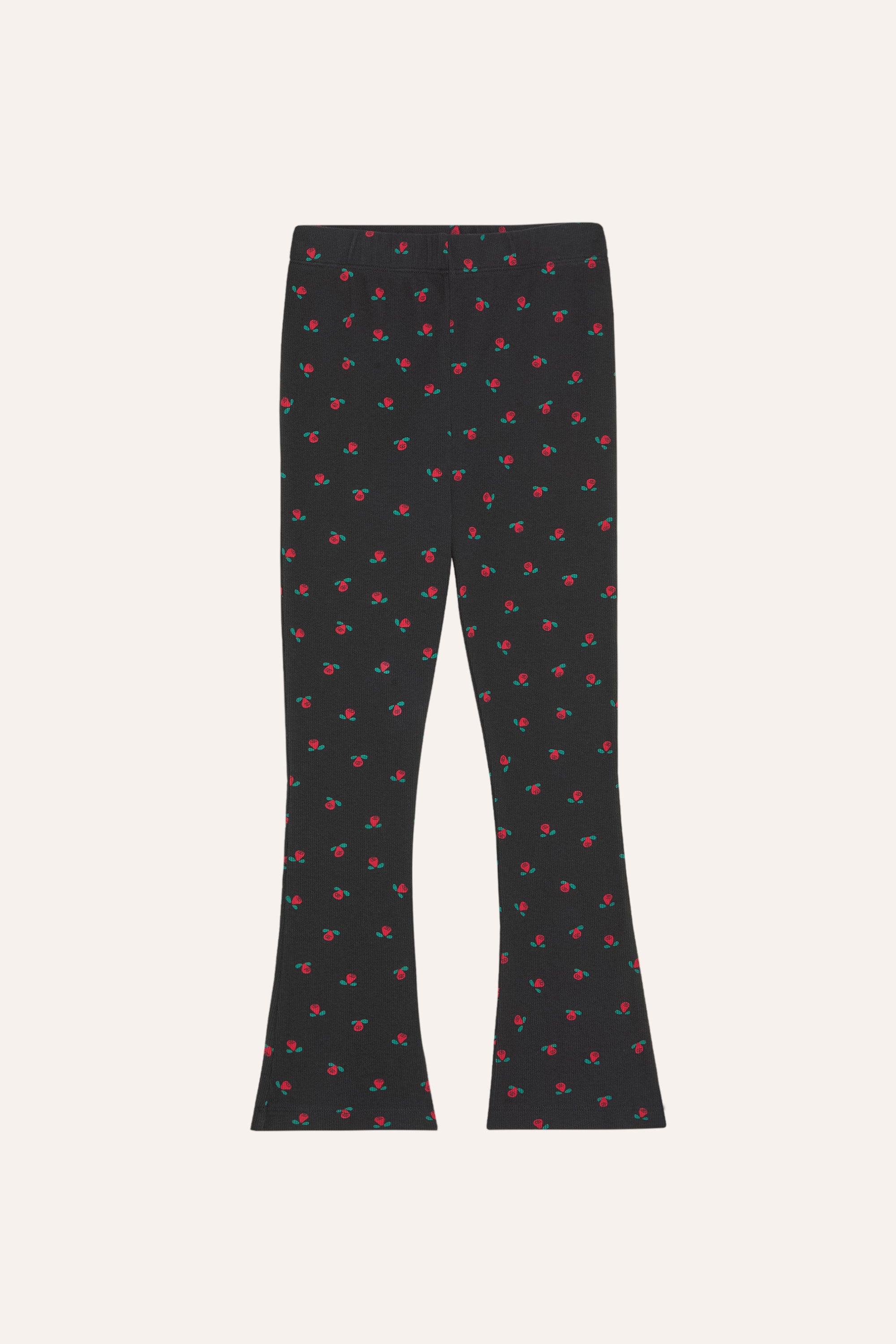 Flowers Flare Leggings GREY