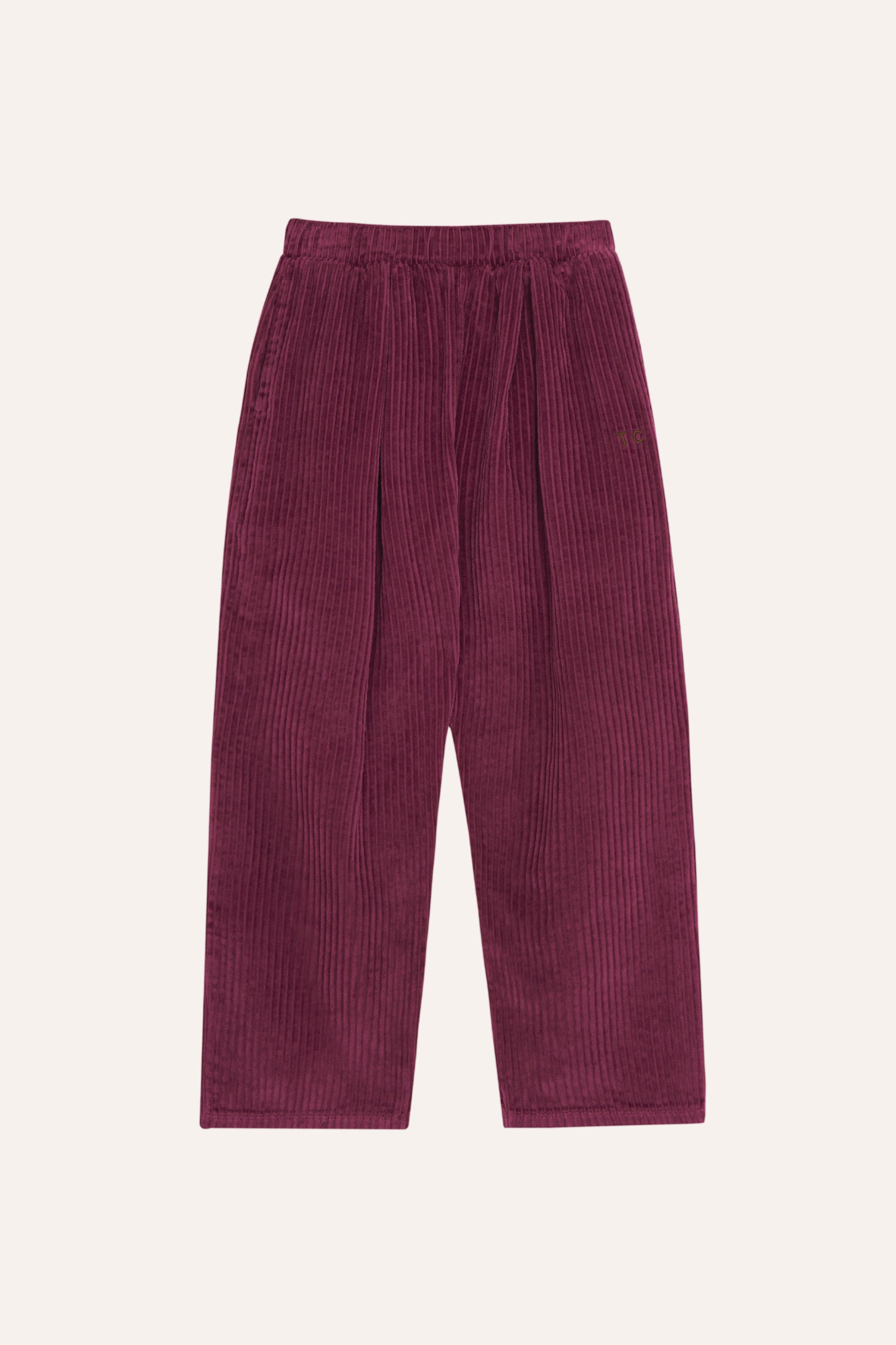 Burgundy Corduroy Trousers BURGUNDY