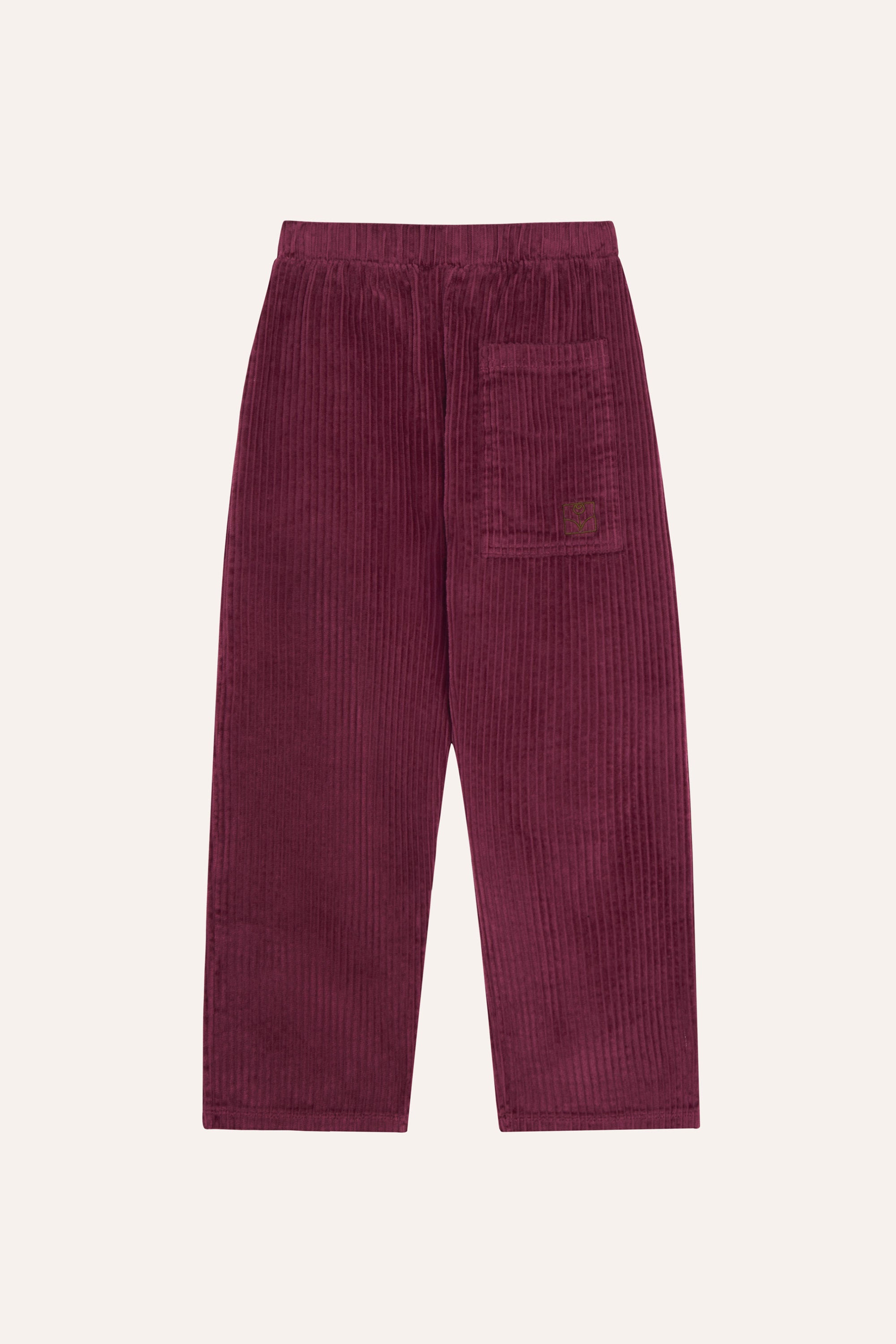 Burgundy Corduroy Trousers BURGUNDY