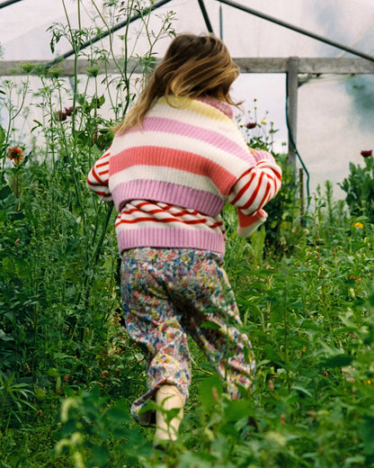 Marigold Jumper Tulip Red &amp; Pink Lavander Stripes The New Society BEBE Concept 