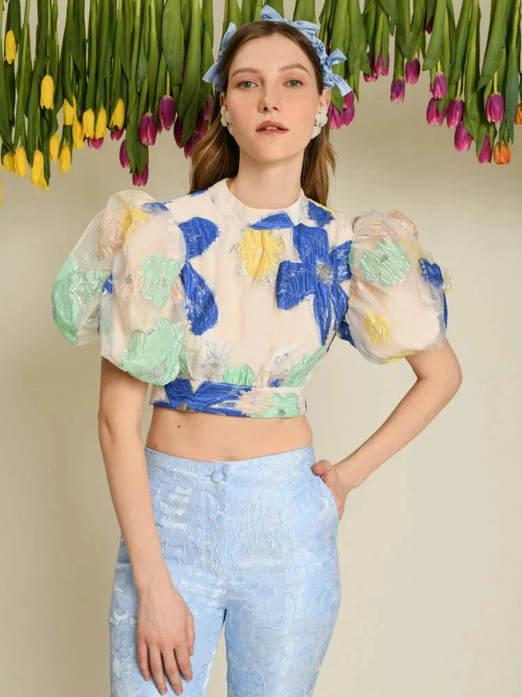 OUTLET Top Fenna Floral Organza S bébé concept BÉBÉ Concept 