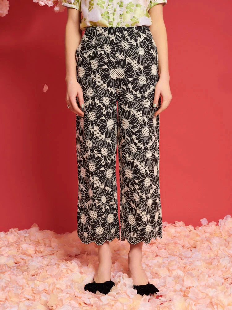 OUTLET Spodnie Flower Haze Wide Leg | rozm. XS bébé concept BEBE Concept 
