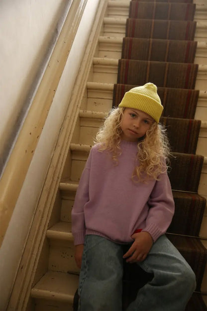 Merino Fonzie Beanie for all seasons SUNNY YELLOW