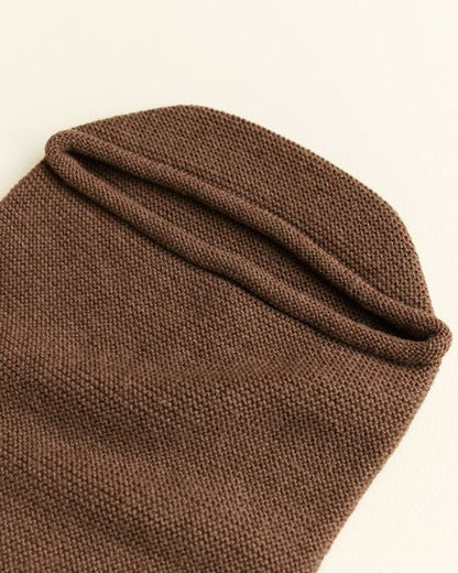 Merino wool cocoon baby blanket MOCHA
