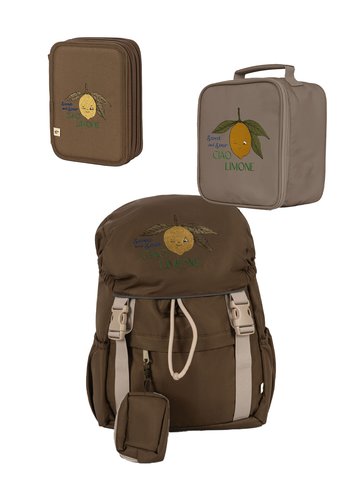 Zestaw szkolny Konges Slojd Clover Khaki Lemon BÉBÉ Concept BÉBÉ Concept 