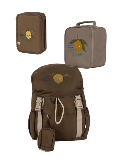 Zestaw szkolny Konges Slojd Clover Khaki Lemon BÉBÉ Concept BÉBÉ Concept 