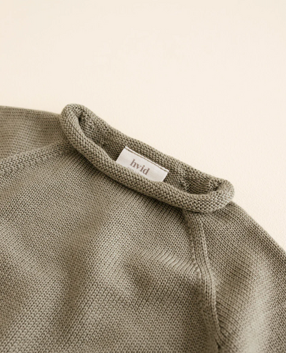 Pull en laine mérinos sans couture Georgette ARTICHOKE