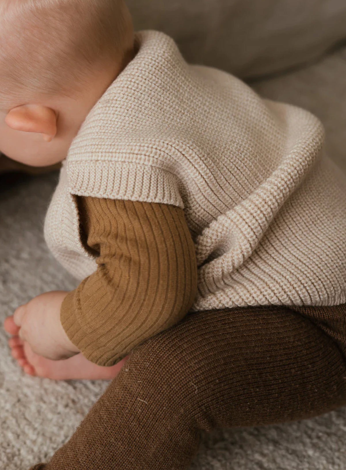 Baby merino Harvey vest CREAM