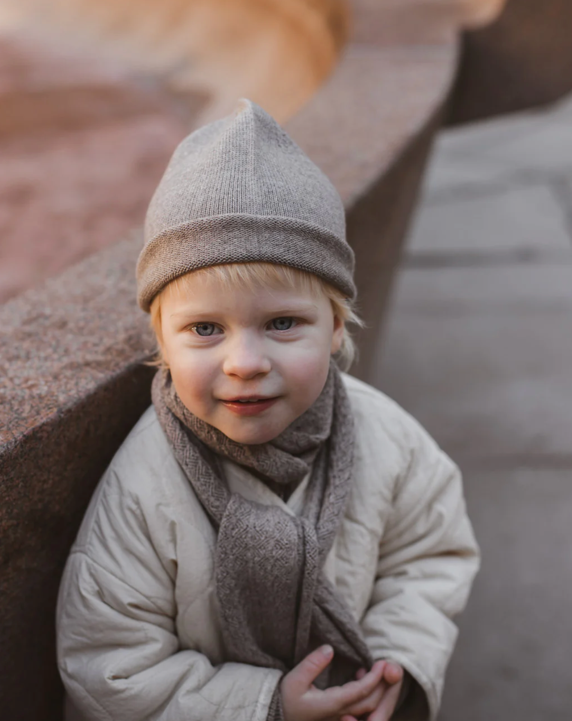 Cappello Efa Beanie sottile in lana merino per tutto l'anno OTTER