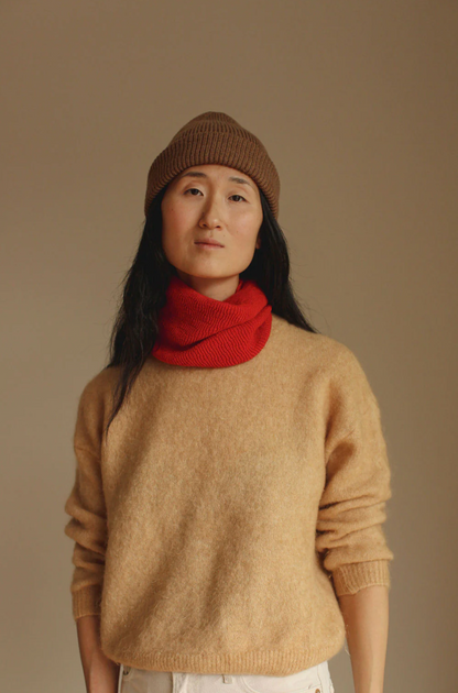 Czapka z wełny merino Fonzie Adult MOCHA