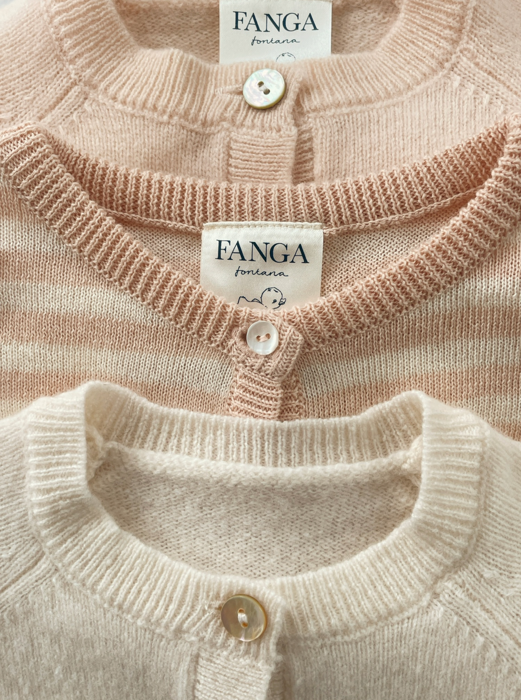 Fanga Venti knit cardigan CAMEO ROSE