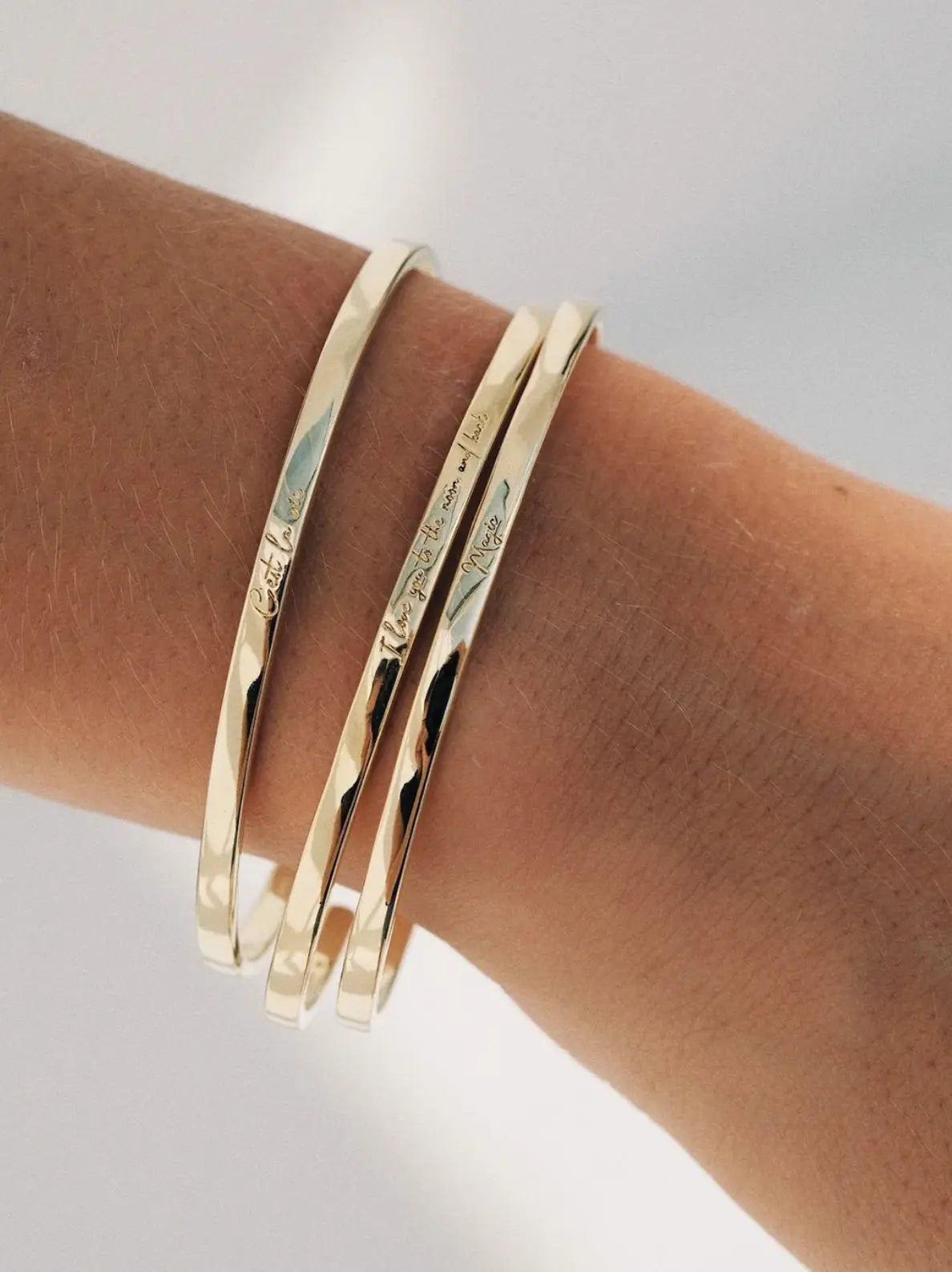 Pozłacana bransoletka C'est la vie Bangle Anna + Nina BEBE Concept 