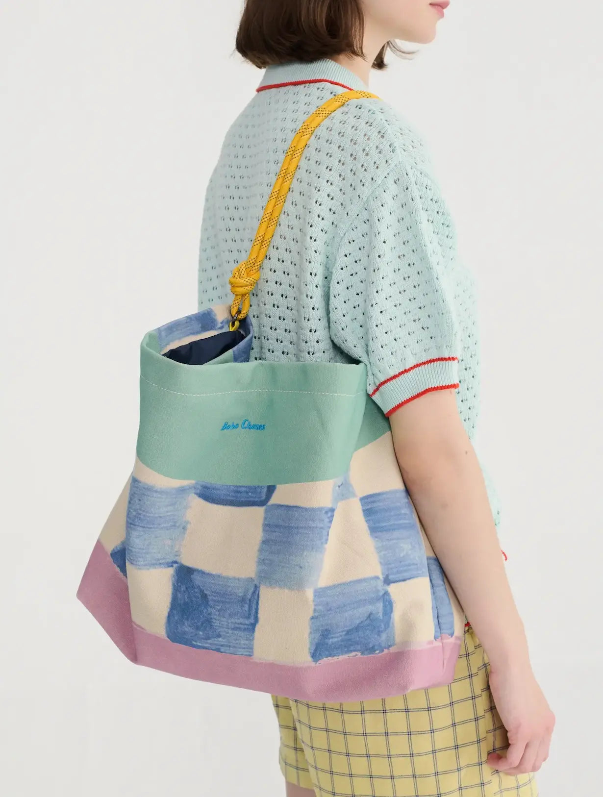 Color block canvas cross-body bag Bobo Choses BEBE Concept 