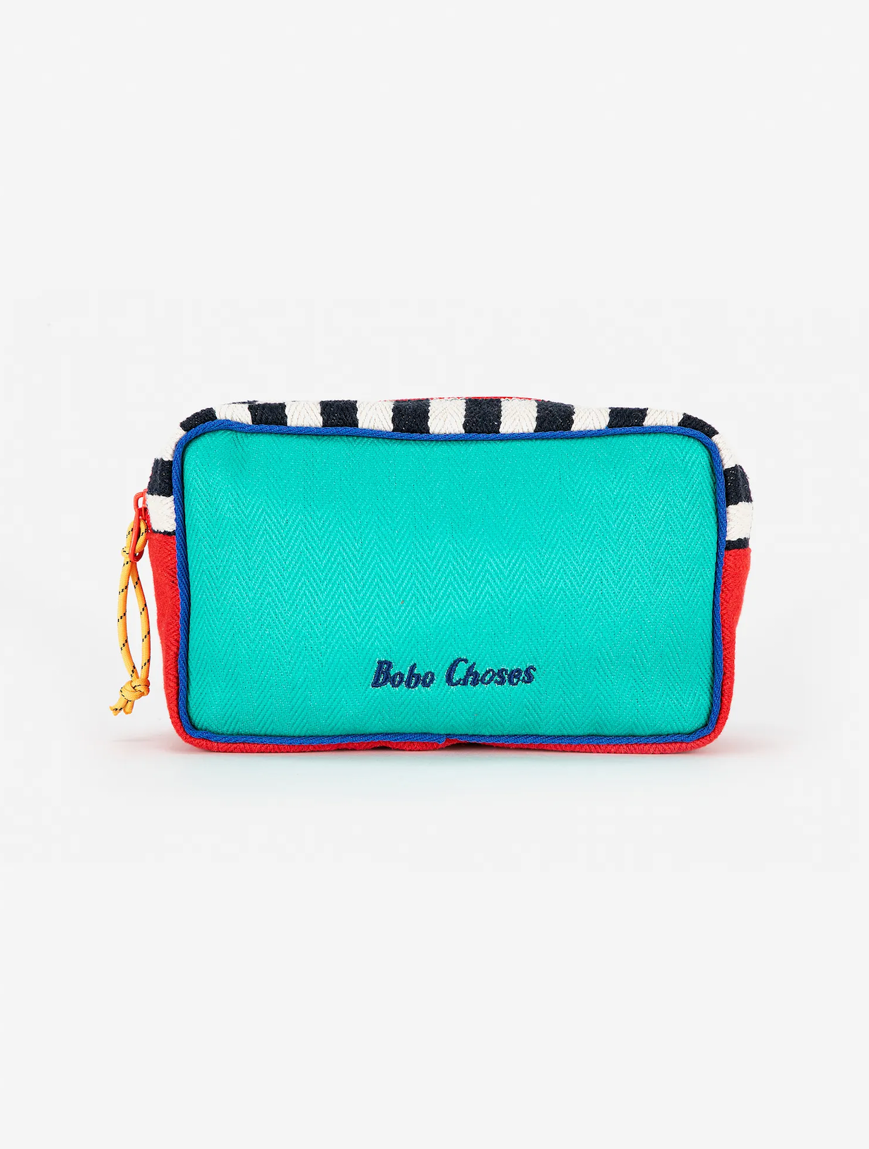 Color block cotton pouch
