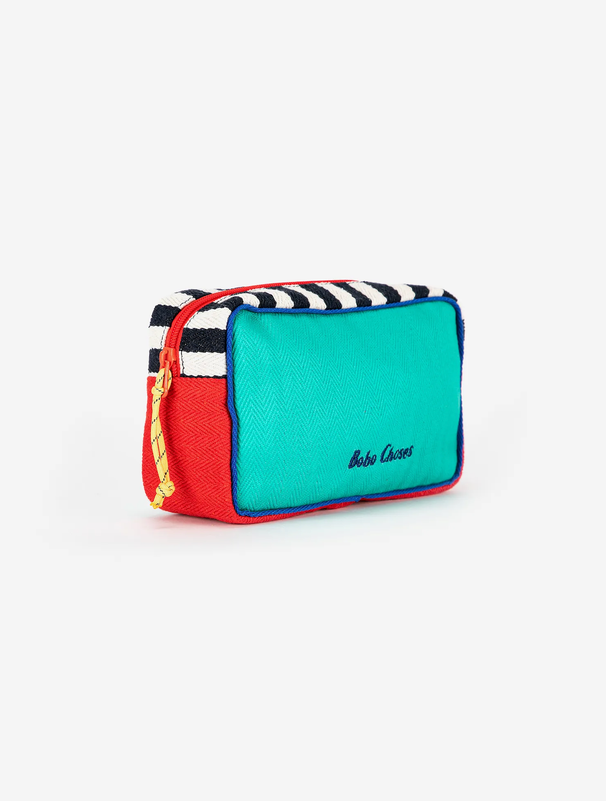 Color block cotton pouch