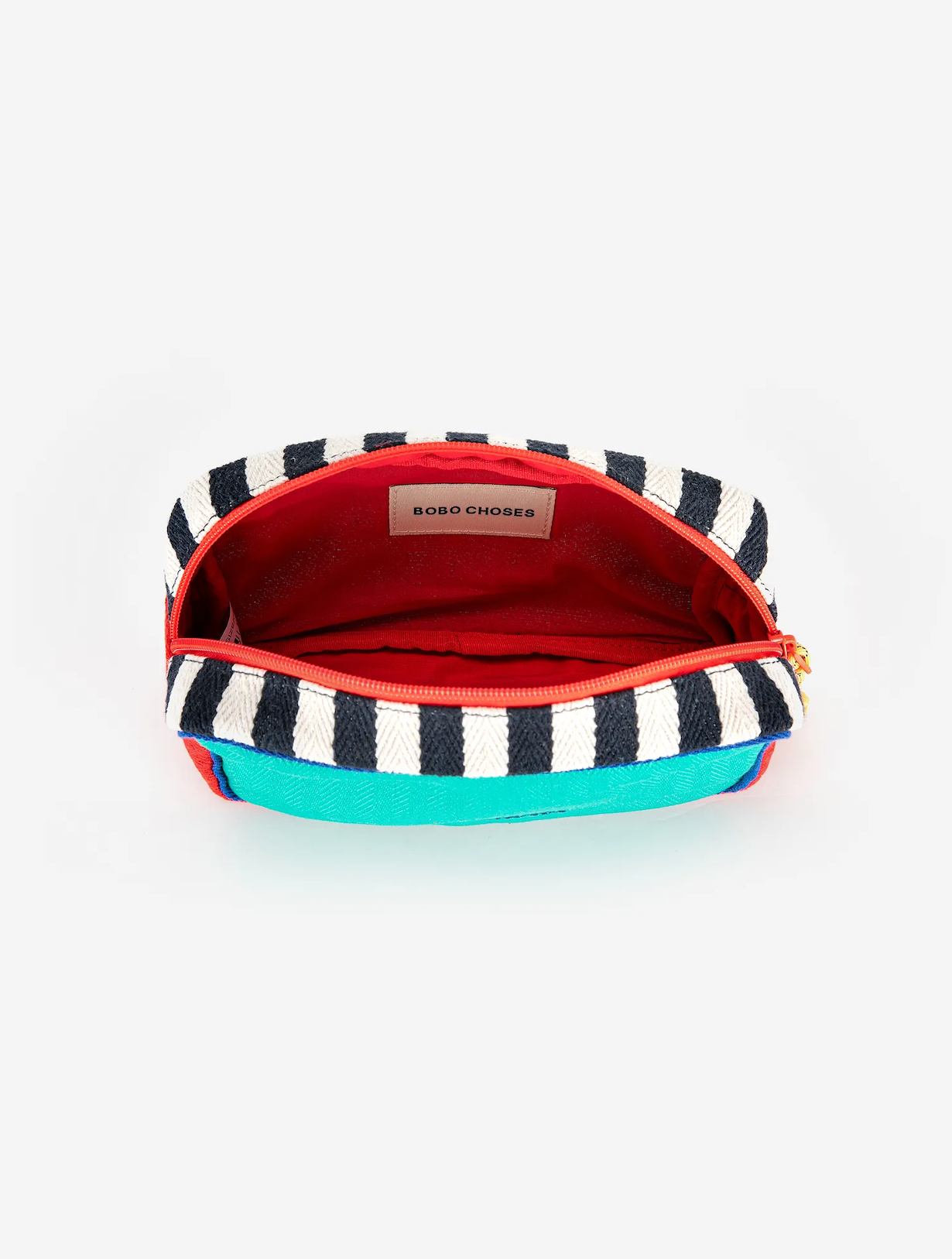 Color block cotton pouch
