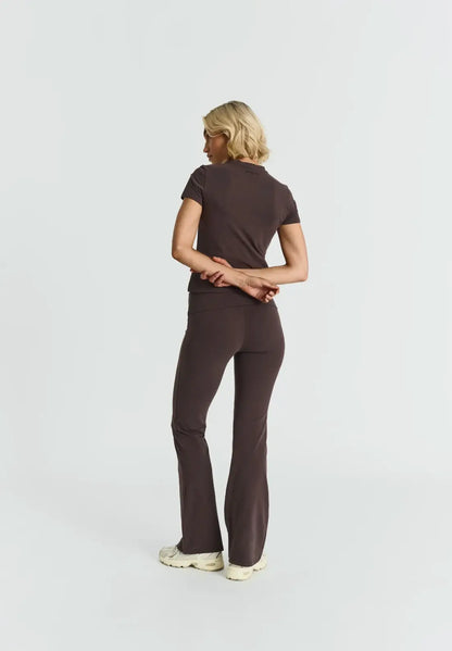 Cotton Yoga Pants ESPRESSO