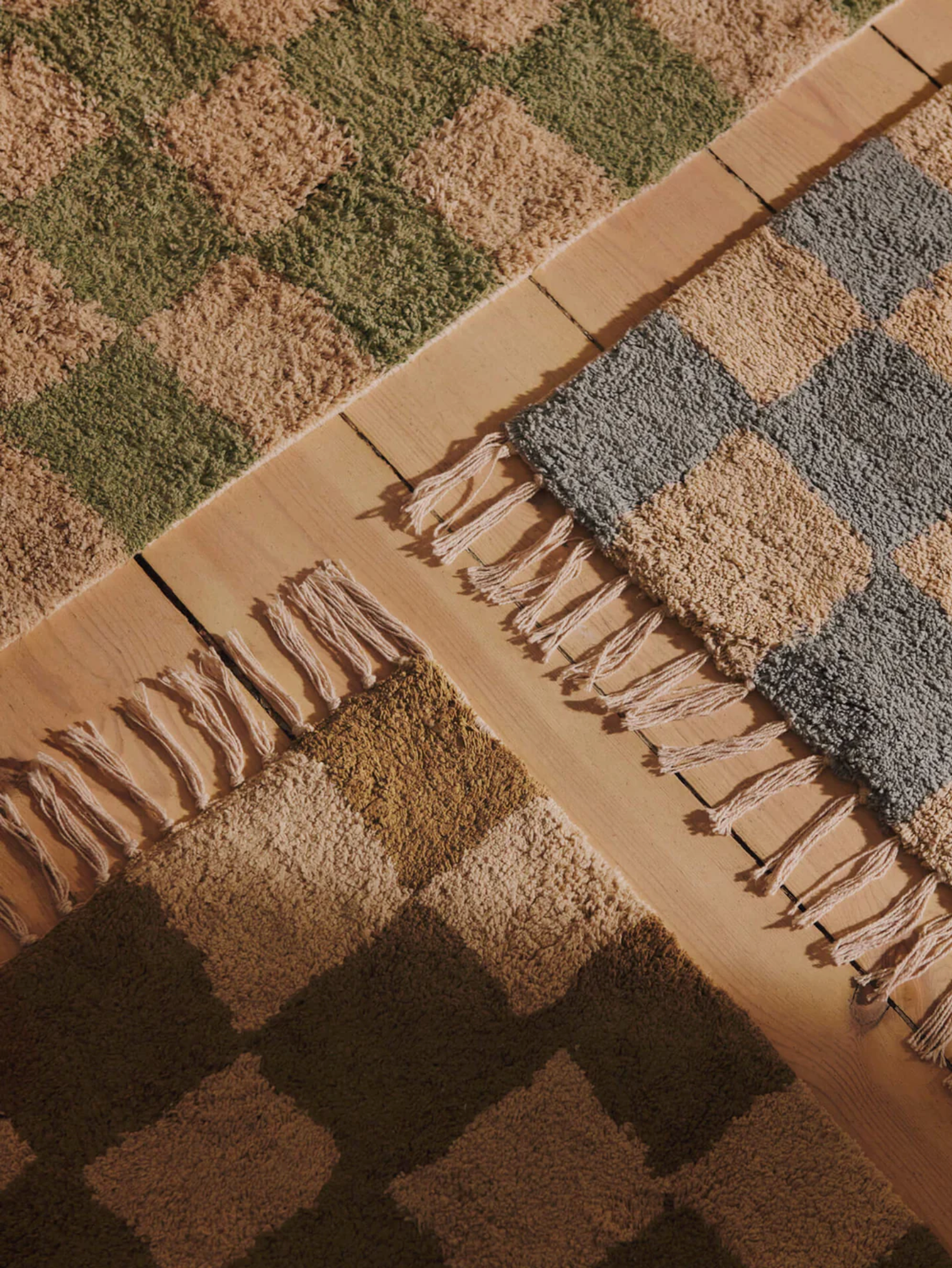 Bawełniany dywan Mara washable rug Elm Green/Warm Sand