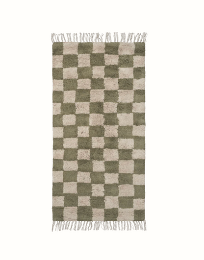 Bawełniany dywan Mara washable rug Elm Green/Warm Sand