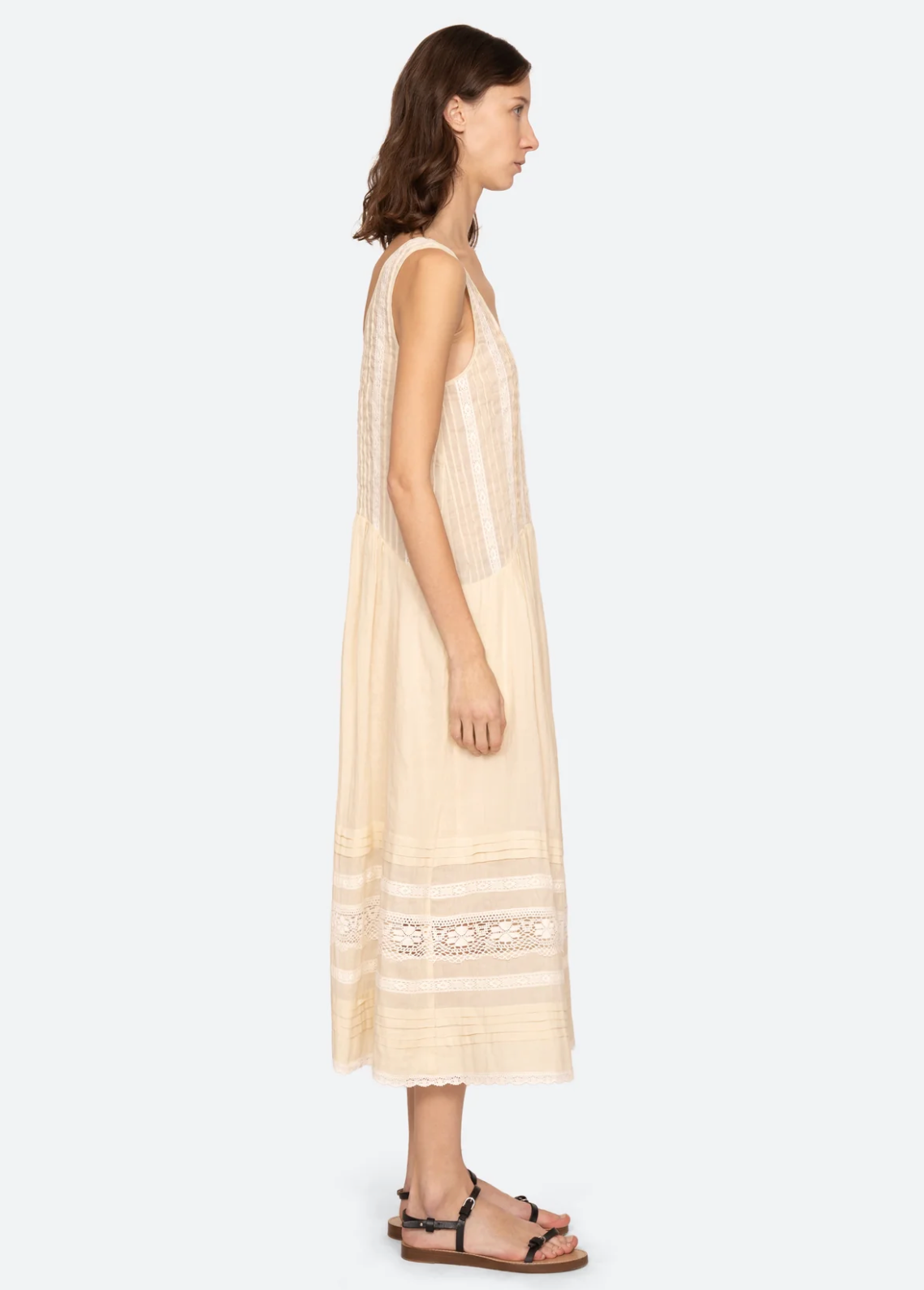Pippa Solid Midi Dress CREAM