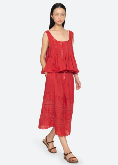 Pippa Solid Top RED