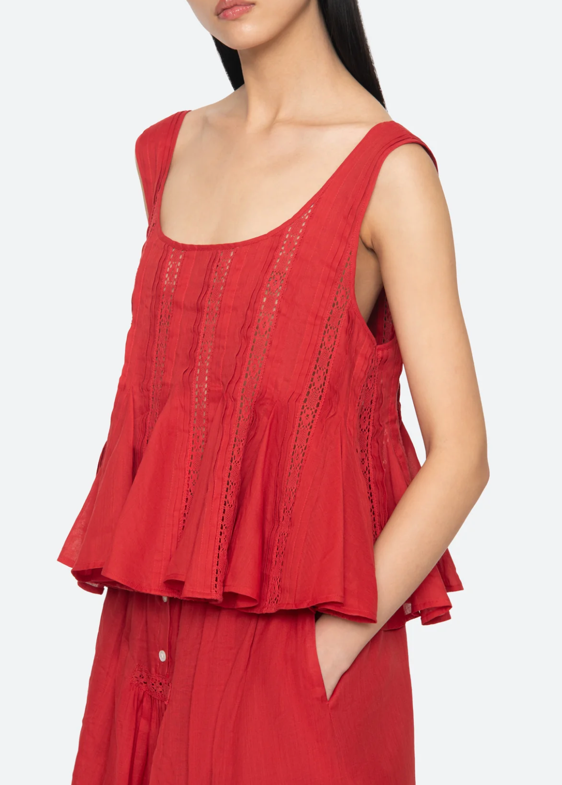 Pippa Solid Top RED