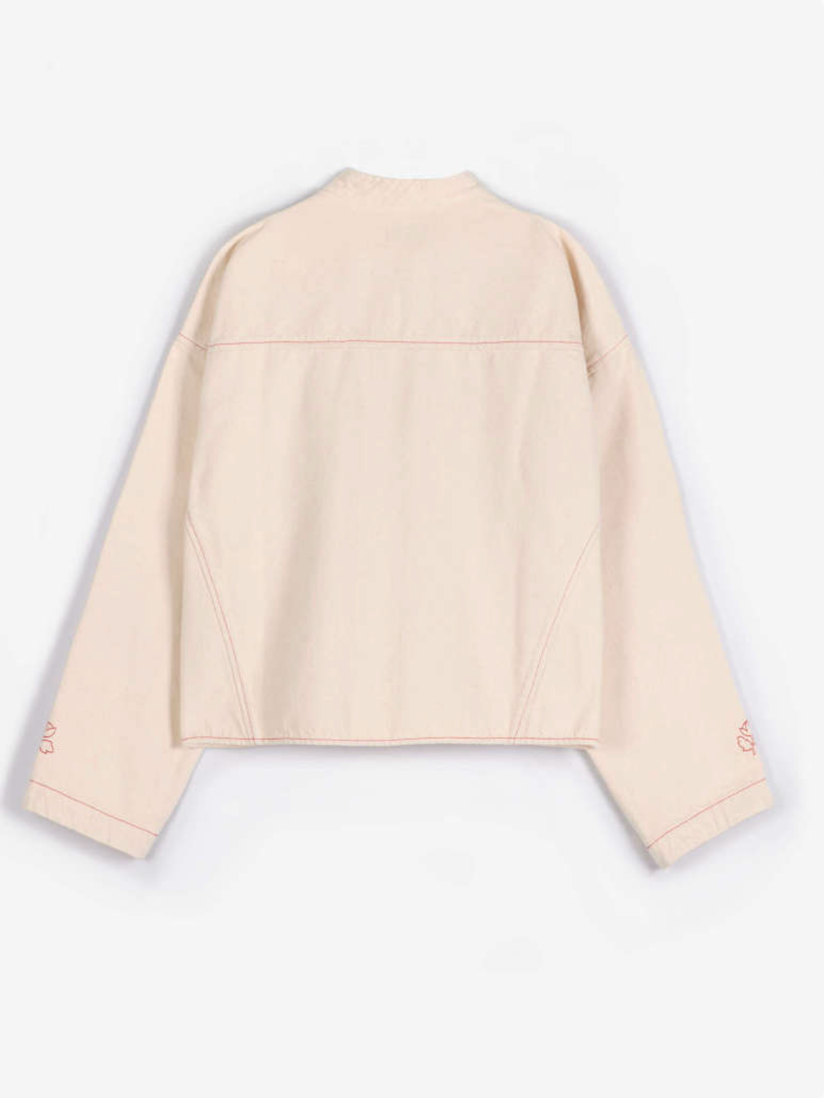 Vibrant Flower ecru twill jacket