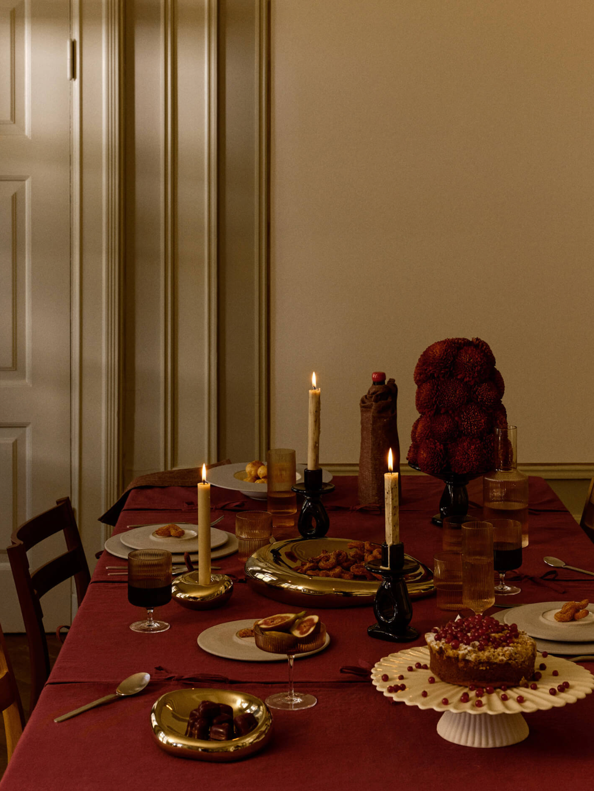 Obrus Link Modular Tablecloth DARK PECAN