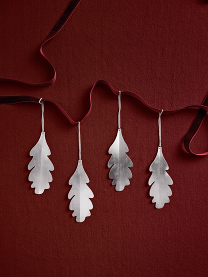 Oak Leaf Ornaments SILVER