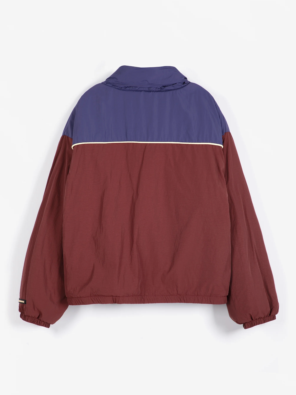Color Block Nylon Sherpa Puffer