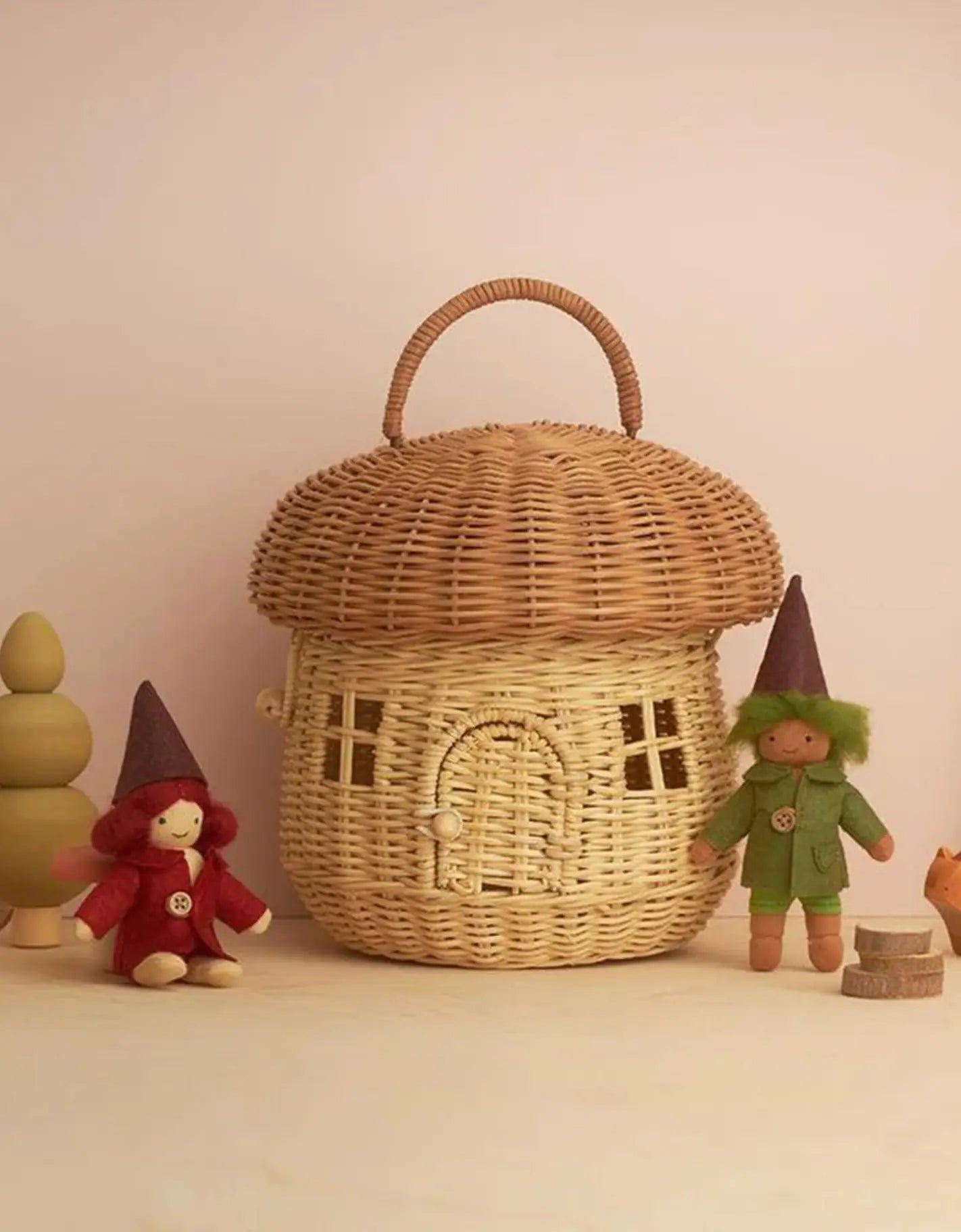 ręcznie wykonana mini laleczka Holdie Folk Olli Ella BEBE Concept 