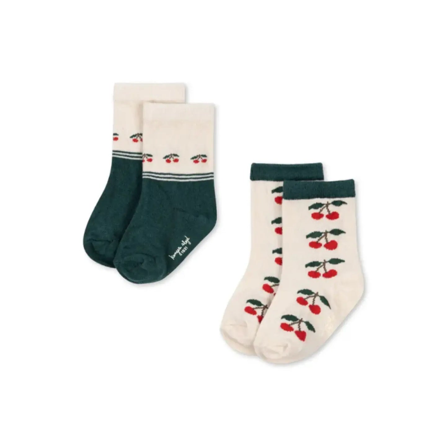 Skarpetki 2 pack jaquard socks Konges Slojd BEBE Concept 