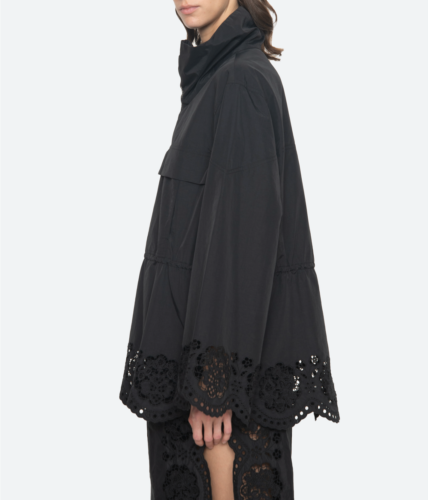Vittoria Eyelet Jacket BLACK