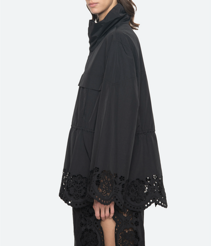 Vittoria Eyelet Jacket BLACK