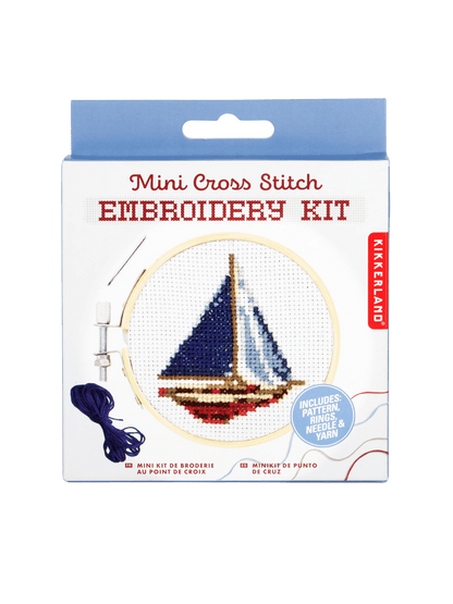 Mini zestaw do wyszywania Embroidery Set Kikkerland BÉBÉ Concept 