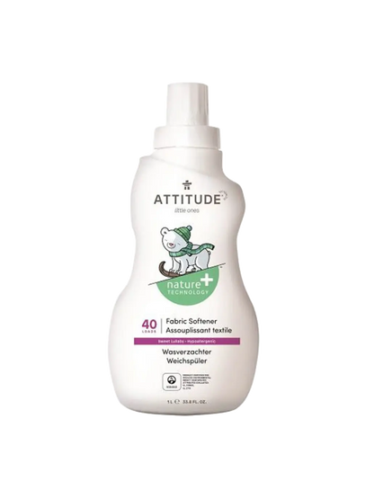 płyn do płukania ubranek dziecięcych o zapachu Sweet Lullaby 1l Attitude BÉBÉ Concept