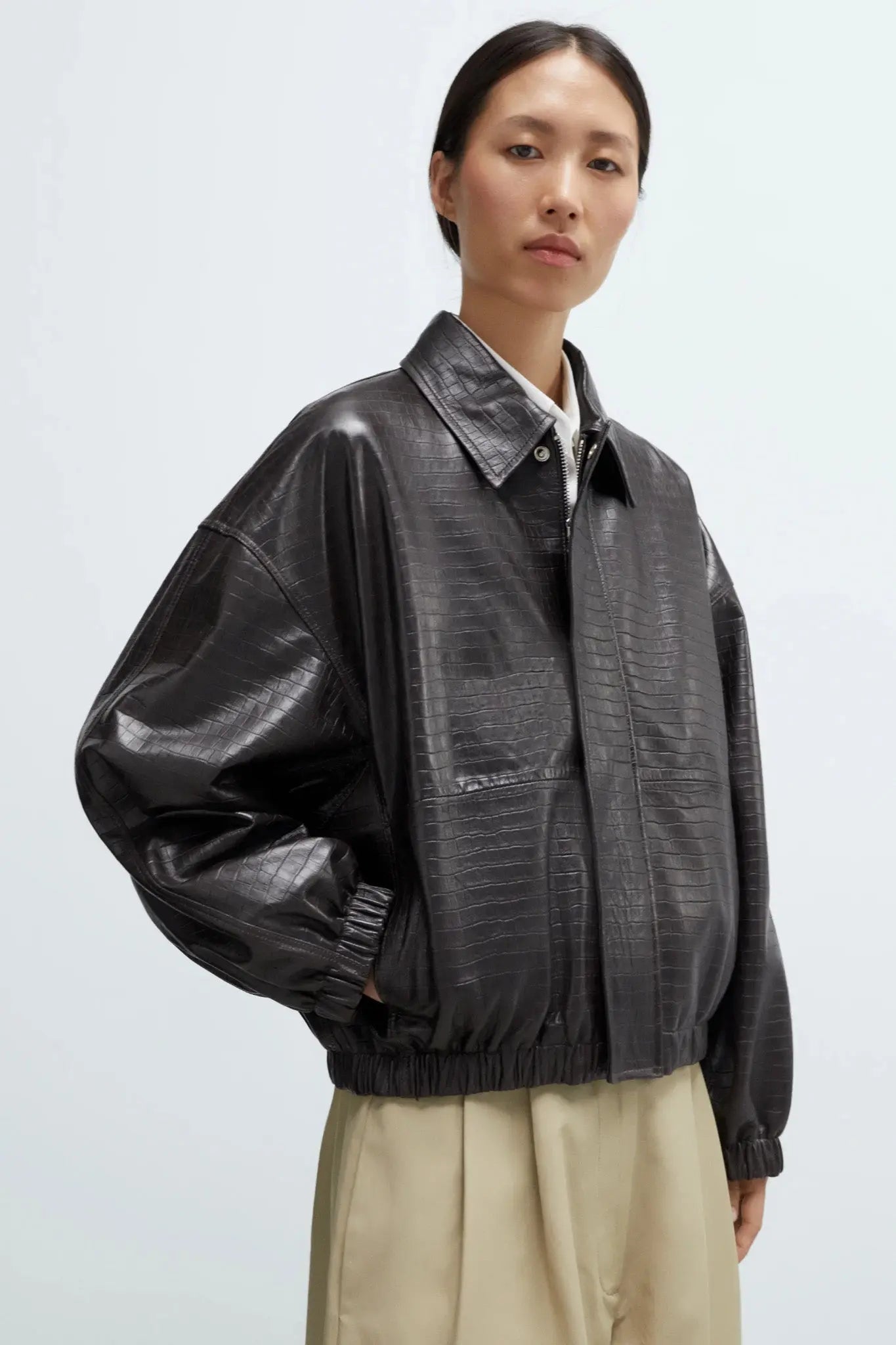 Nappa Bomber Jacket Crocodile Cordera BÉBÉ Concept 