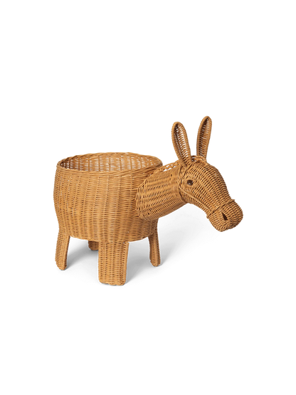 OUTLET Pleciony kosz na zabawki