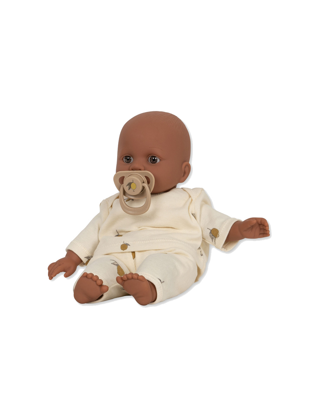 Lalka z miękkim brzuszkiem, ubrankiem i smoczkiem Konges Slojd BÉBÉ Concept