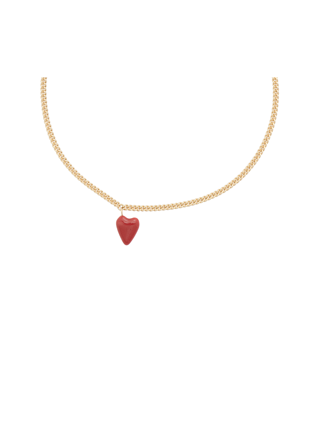 Bransoletka Heart Beat GOLDPLATED / RED