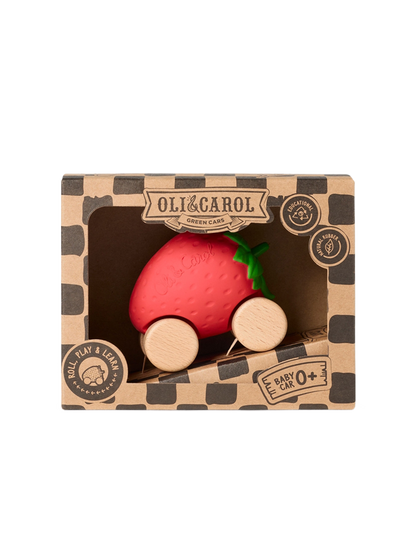 Pierwszy samochodzik z kauczuku Oli &amp; Carol BÉBÉ Concept 