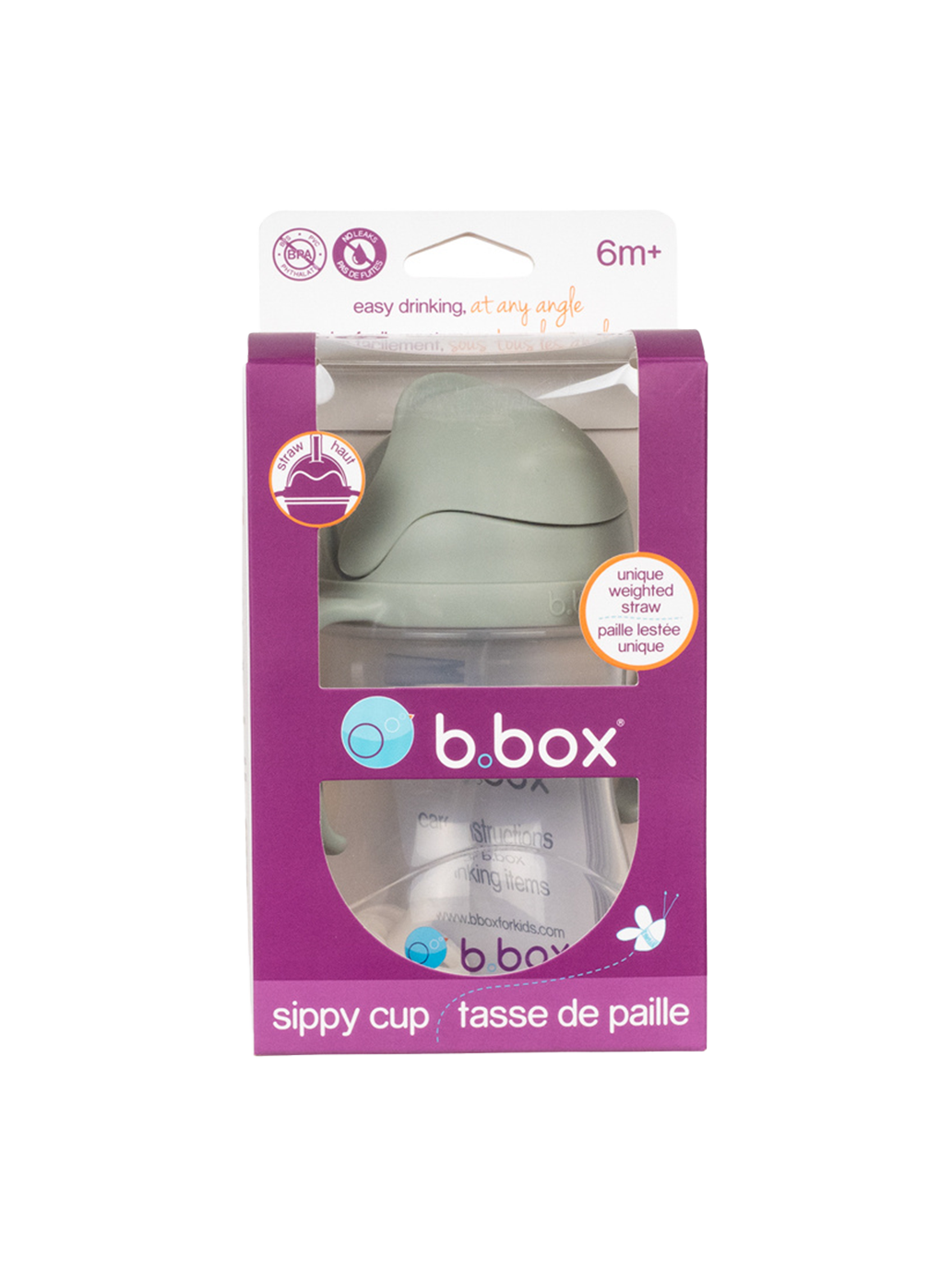 Bidon niekapek z rurką B.Box BÉBÉ Concept 