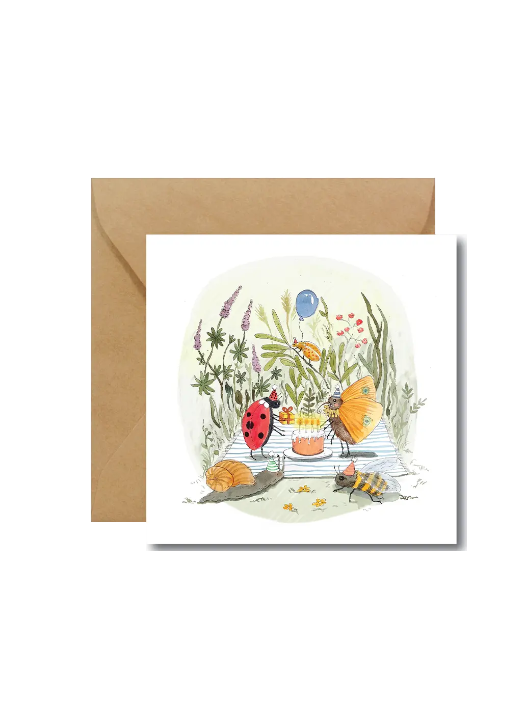 kartka okolicznościowa z kopertą Hi Little BÉBÉ Concept