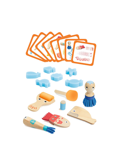 Zestaw artystyczny Narzędzia do malowania Djeco BÉBÉ Concept 