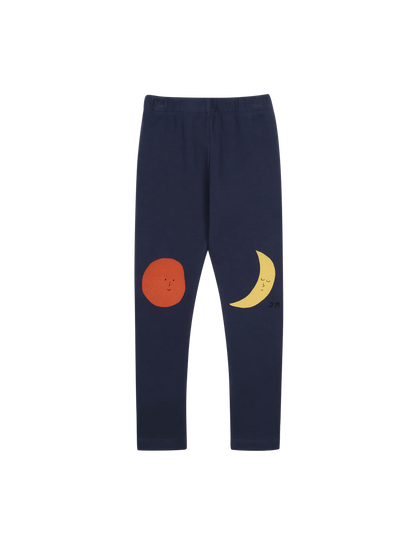 Colored Nature Leggings Navy Jelly Mallow BÉBÉ Concept 